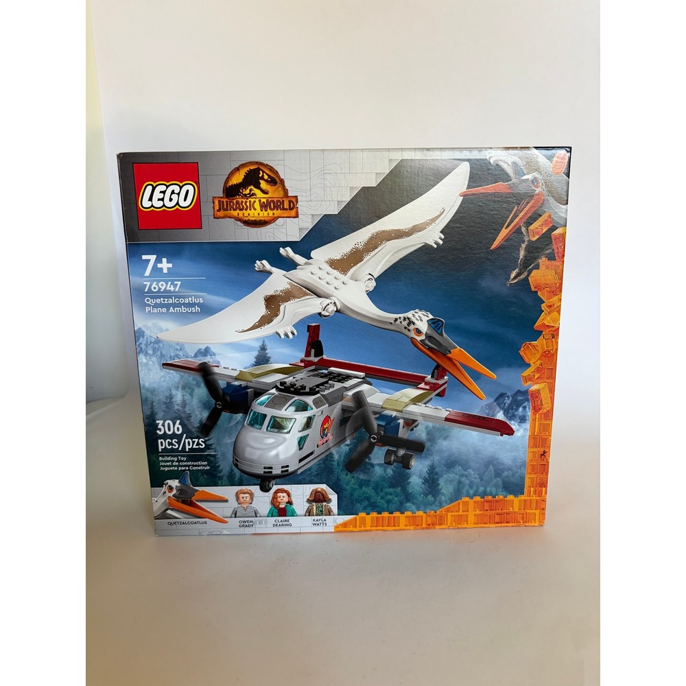 NIB Jurassic World Lego Quetzalcoatlus Plane Ambush 76947 Retired Factory Sealed